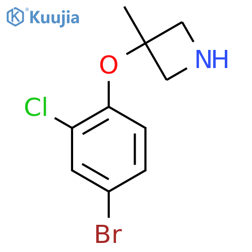3-(4-bromo-2-chlorophenoxy)-3-methylazetidine structure