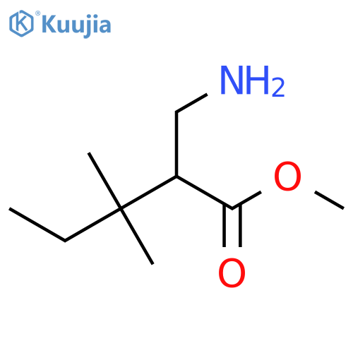 methyl 2-(aminomethyl)-3,3-dimethylpentanoate structure