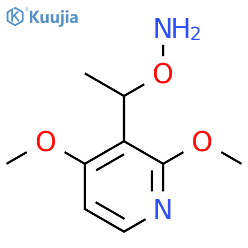 O-1-(2,4-dimethoxypyridin-3-yl)ethylhydroxylamine structure