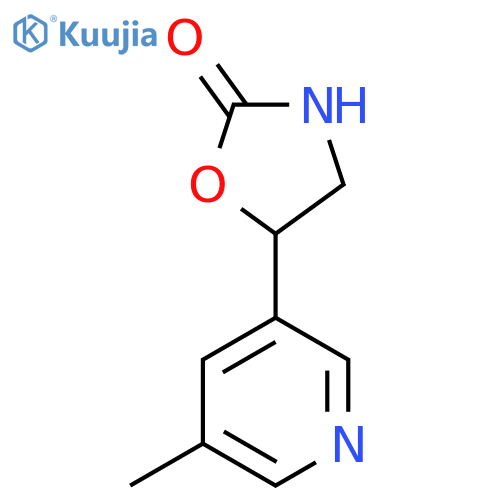 5-(5-methylpyridin-3-yl)-1,3-oxazolidin-2-one structure