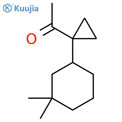 1-1-(3,3-dimethylcyclohexyl)cyclopropylethan-1-one structure