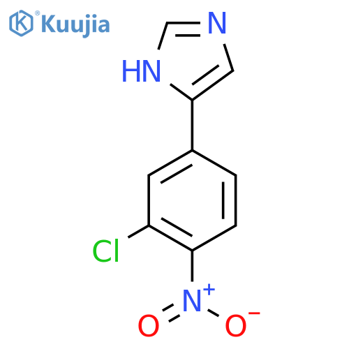 4-(3-chloro-4-nitrophenyl)-1H-imidazole structure