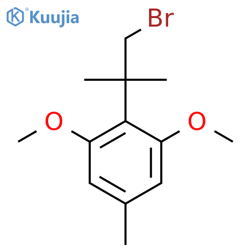 2-(1-bromo-2-methylpropan-2-yl)-1,3-dimethoxy-5-methylbenzene structure