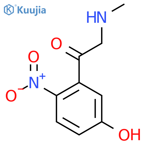 1-(5-hydroxy-2-nitrophenyl)-2-(methylamino)ethan-1-one structure