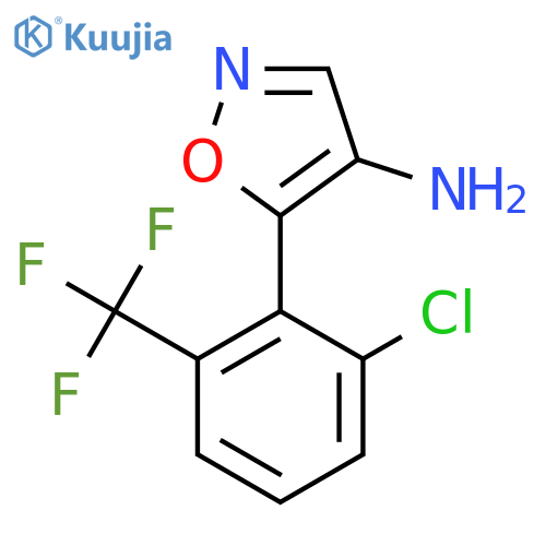 5-2-chloro-6-(trifluoromethyl)phenyl-1,2-oxazol-4-amine structure