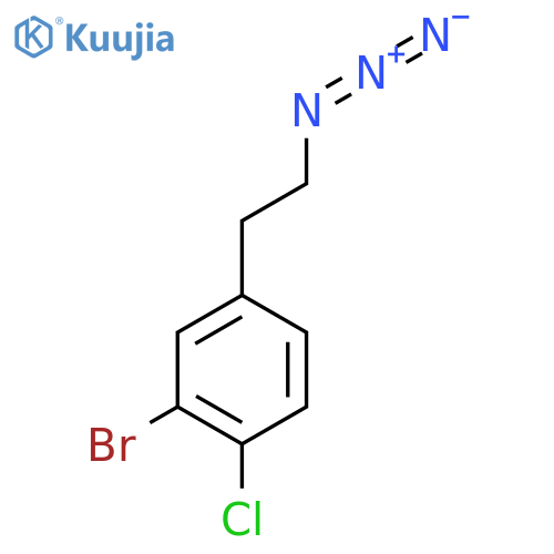 4-(2-azidoethyl)-2-bromo-1-chlorobenzene structure