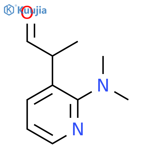 2-2-(dimethylamino)pyridin-3-ylpropanal structure