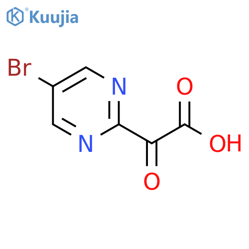 2-(5-bromopyrimidin-2-yl)-2-oxoacetic acid structure