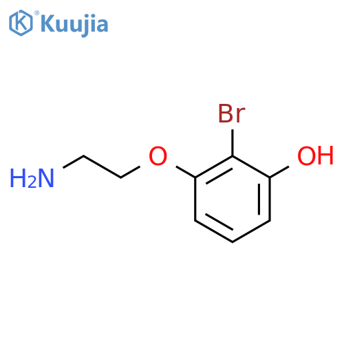 3-(2-aminoethoxy)-2-bromophenol structure