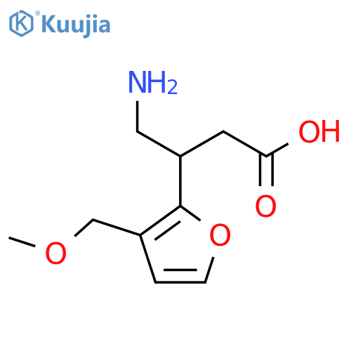 4-amino-3-3-(methoxymethyl)furan-2-ylbutanoic acid structure