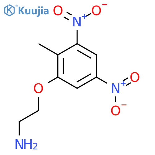 2-(2-methyl-3,5-dinitrophenoxy)ethan-1-amine structure