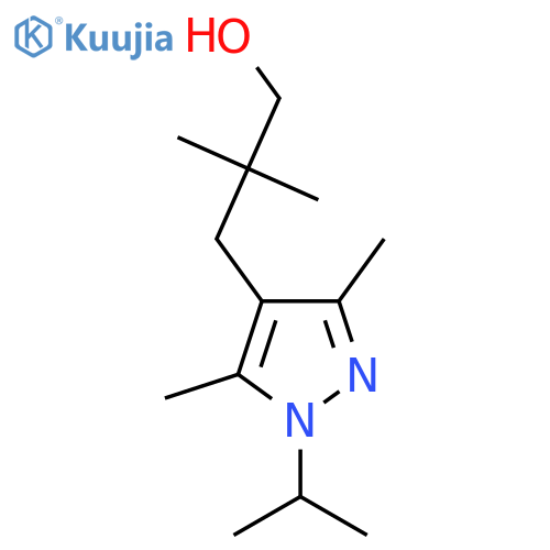 3-3,5-dimethyl-1-(propan-2-yl)-1H-pyrazol-4-yl-2,2-dimethylpropan-1-ol structure