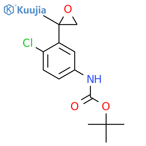 tert-butyl N-4-chloro-3-(2-methyloxiran-2-yl)phenylcarbamate structure