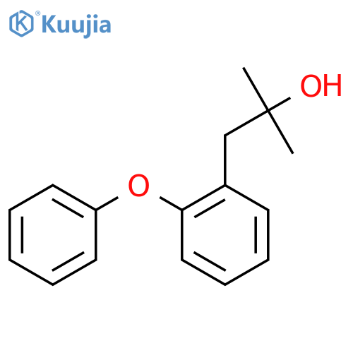 2-methyl-1-(2-phenoxyphenyl)propan-2-ol structure