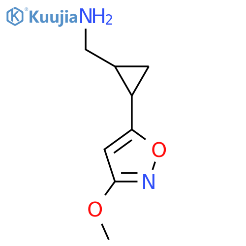 2-(3-methoxy-1,2-oxazol-5-yl)cyclopropylmethanamine structure