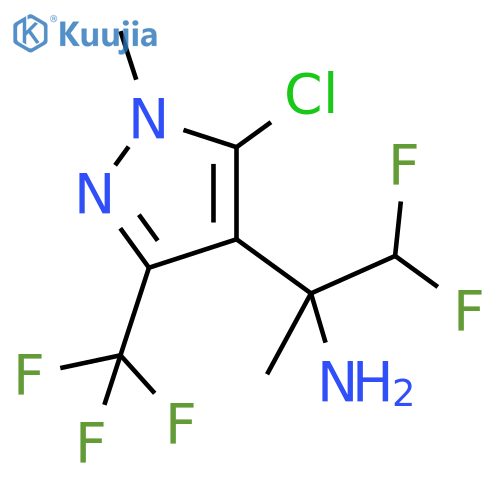 2-5-chloro-1-methyl-3-(trifluoromethyl)-1H-pyrazol-4-yl-1,1-difluoropropan-2-amine structure