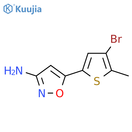 5-(4-Bromo-5-methylthiophen-2-yl)-1,2-oxazol-3-amine structure