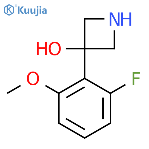 3-(2-fluoro-6-methoxyphenyl)azetidin-3-ol structure