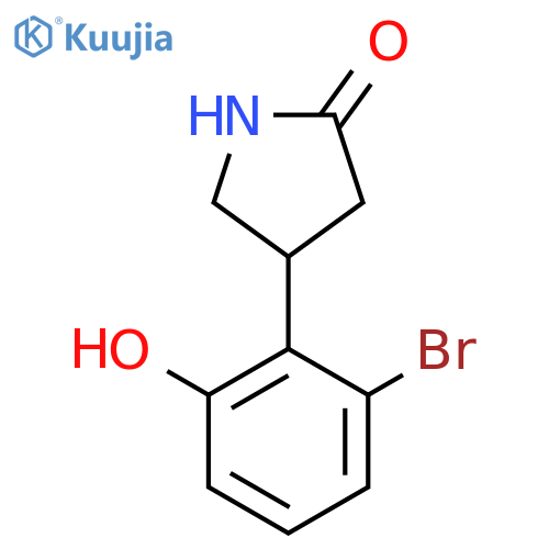 4-(2-bromo-6-hydroxyphenyl)pyrrolidin-2-one structure