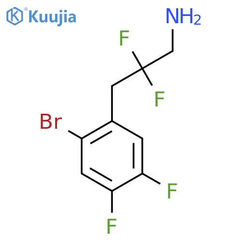 3-(2-bromo-4,5-difluorophenyl)-2,2-difluoropropan-1-amine structure