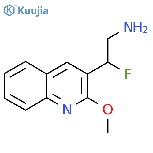 2-fluoro-2-(2-methoxyquinolin-3-yl)ethan-1-amine structure