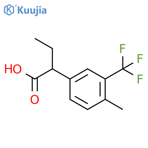 2-4-methyl-3-(trifluoromethyl)phenylbutanoic acid structure