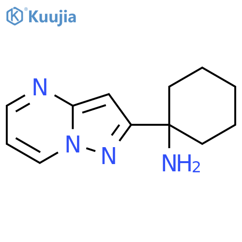1-{pyrazolo1,5-apyrimidin-2-yl}cyclohexan-1-amine structure