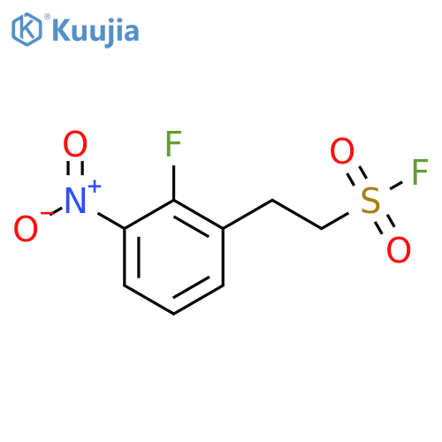 2-(2-fluoro-3-nitrophenyl)ethane-1-sulfonyl fluoride structure