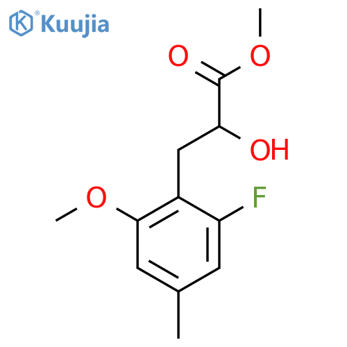 methyl 3-(2-fluoro-6-methoxy-4-methylphenyl)-2-hydroxypropanoate structure