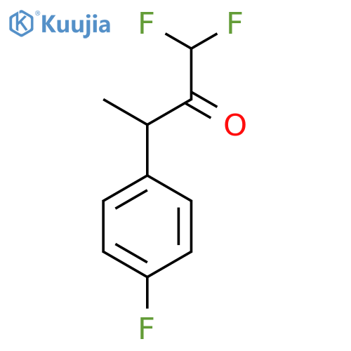 1,1-difluoro-3-(4-fluorophenyl)butan-2-one structure