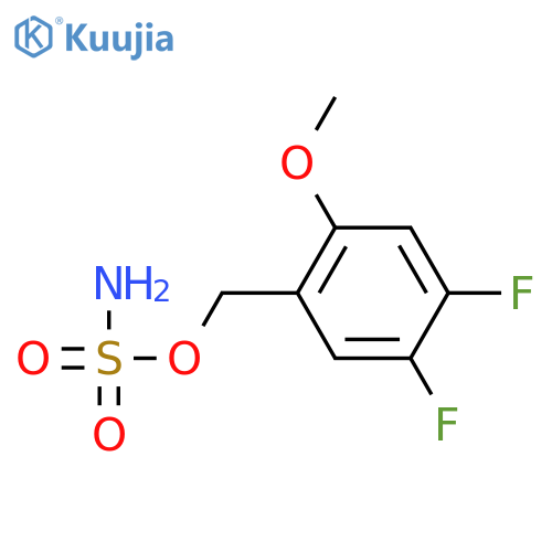 (4,5-difluoro-2-methoxyphenyl)methyl sulfamate structure