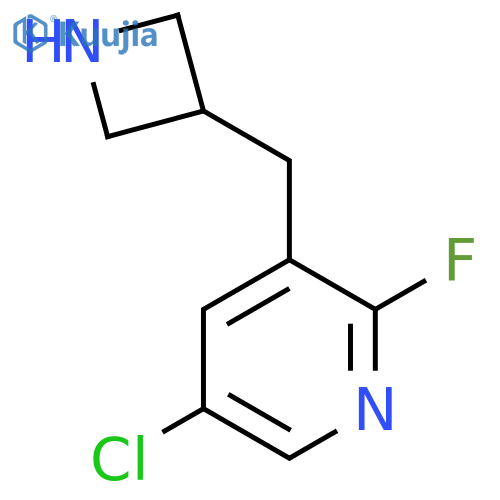 3-(azetidin-3-yl)methyl-5-chloro-2-fluoropyridine structure