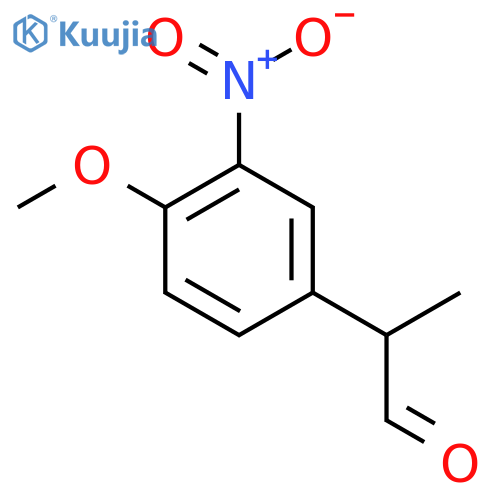 2-(4-methoxy-3-nitrophenyl)propanal structure