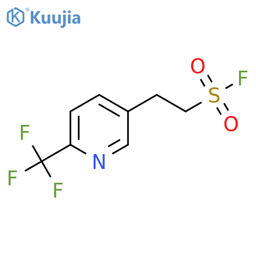 2-6-(trifluoromethyl)pyridin-3-ylethane-1-sulfonyl fluoride structure