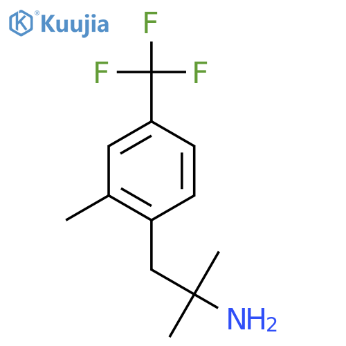 2-methyl-1-2-methyl-4-(trifluoromethyl)phenylpropan-2-amine structure