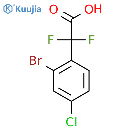 2-(2-bromo-4-chlorophenyl)-2,2-difluoroacetic acid structure