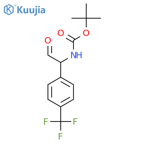 tert-butyl N-{2-oxo-1-4-(trifluoromethyl)phenylethyl}carbamate structure
