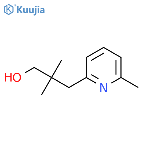 2,2-Dimethyl-3-(6-methylpyridin-2-yl)propan-1-ol structure