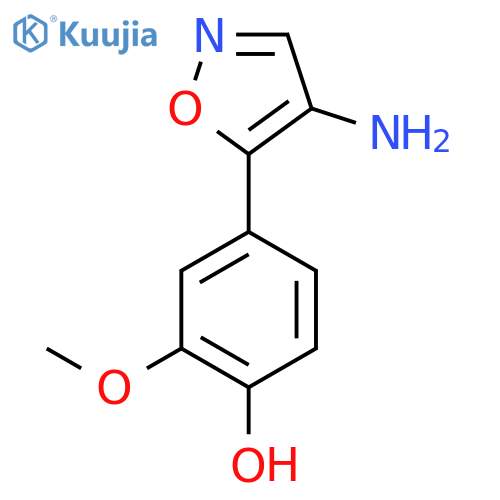 4-(4-amino-1,2-oxazol-5-yl)-2-methoxyphenol structure