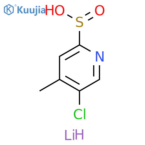 2-Pyridinesulfinic acid, 5-chloro-4-methyl-, lithium salt (1:1) structure