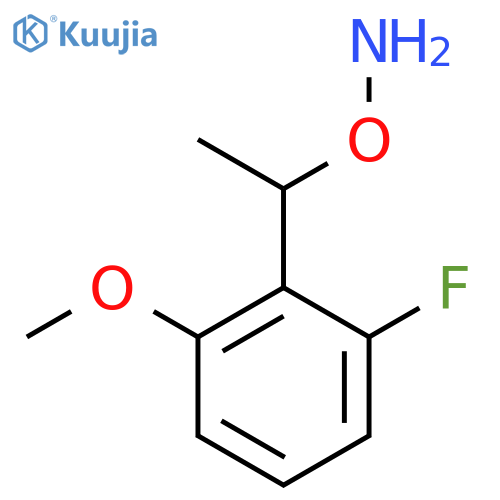 O-1-(2-fluoro-6-methoxyphenyl)ethylhydroxylamine structure