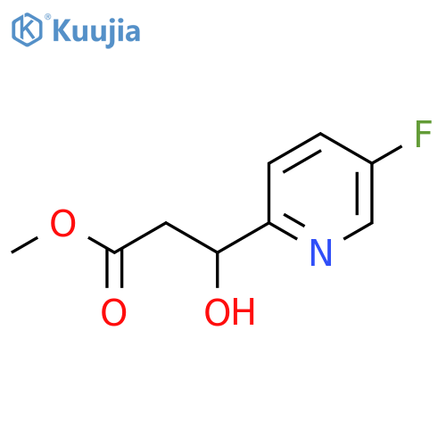 methyl 3-(5-fluoropyridin-2-yl)-3-hydroxypropanoate structure