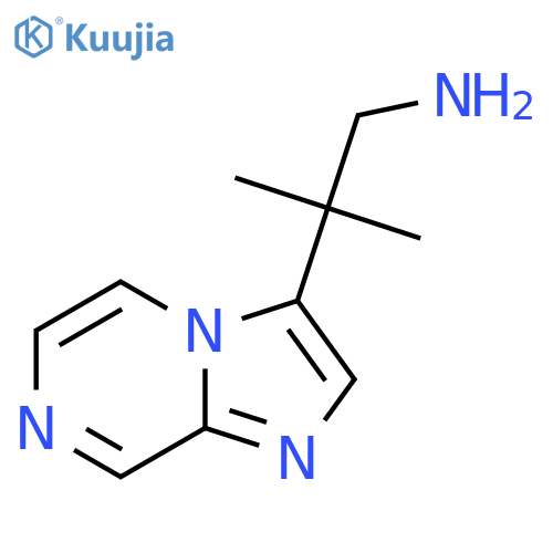 2-{imidazo1,2-apyrazin-3-yl}-2-methylpropan-1-amine structure