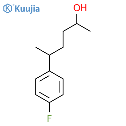 5-(4-fluorophenyl)hexan-2-ol structure