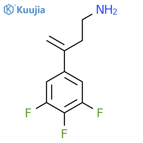 3-(3,4,5-trifluorophenyl)but-3-en-1-amine structure