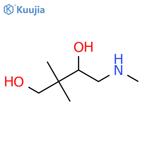 2,2-dimethyl-4-(methylamino)butane-1,3-diol structure