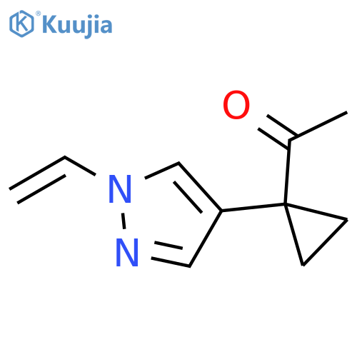 1-1-(1-ethenyl-1H-pyrazol-4-yl)cyclopropylethan-1-one structure