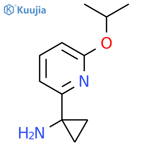 1-6-(propan-2-yloxy)pyridin-2-ylcyclopropan-1-amine structure