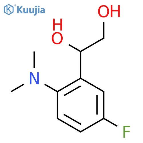 1-2-(dimethylamino)-5-fluorophenylethane-1,2-diol structure
