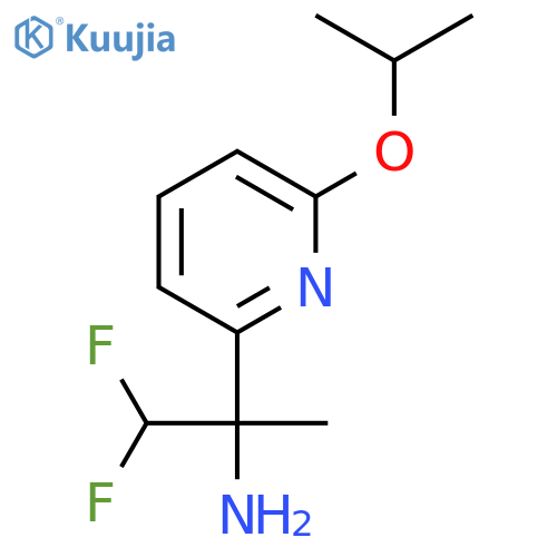1,1-difluoro-2-6-(propan-2-yloxy)pyridin-2-ylpropan-2-amine structure
